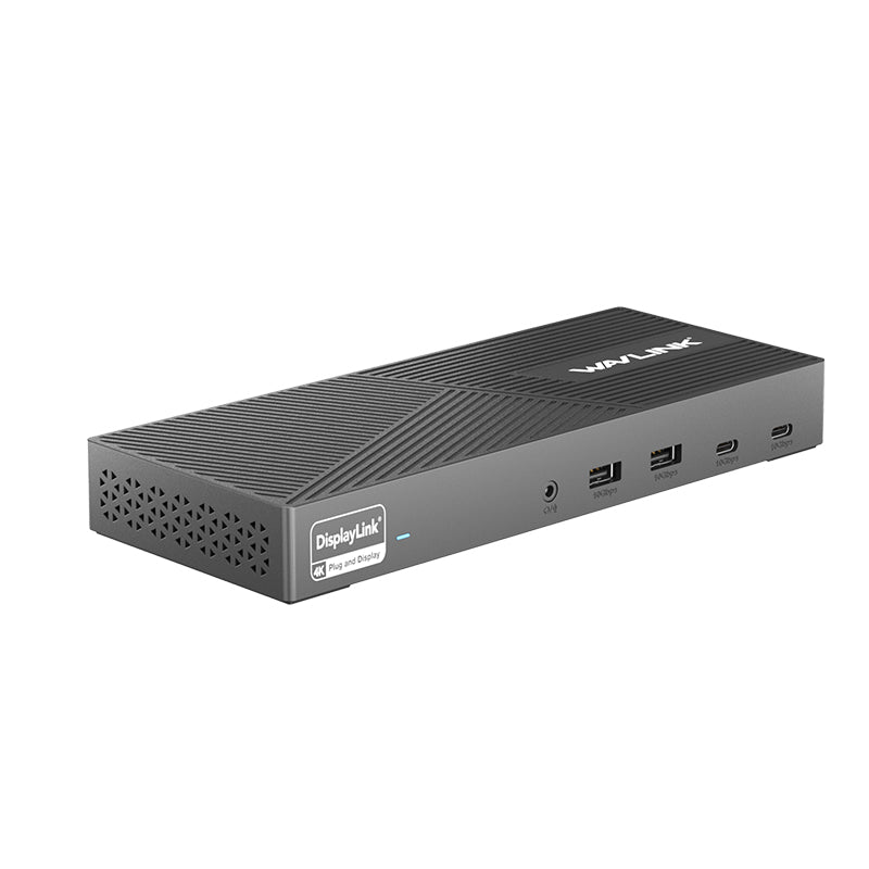 WAVLINK USB-C HDMI和DisplayPort三顯示器4K@60Hz 13合1通用塢站，功率100W