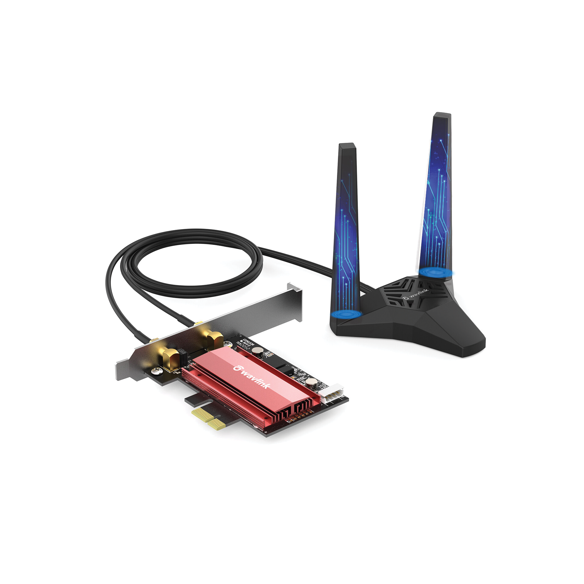 WavLink - AX3000 雙頻無線 WiFi 6E 藍牙5.0 PCIe 網絡卡 連外置天線 WN675X2