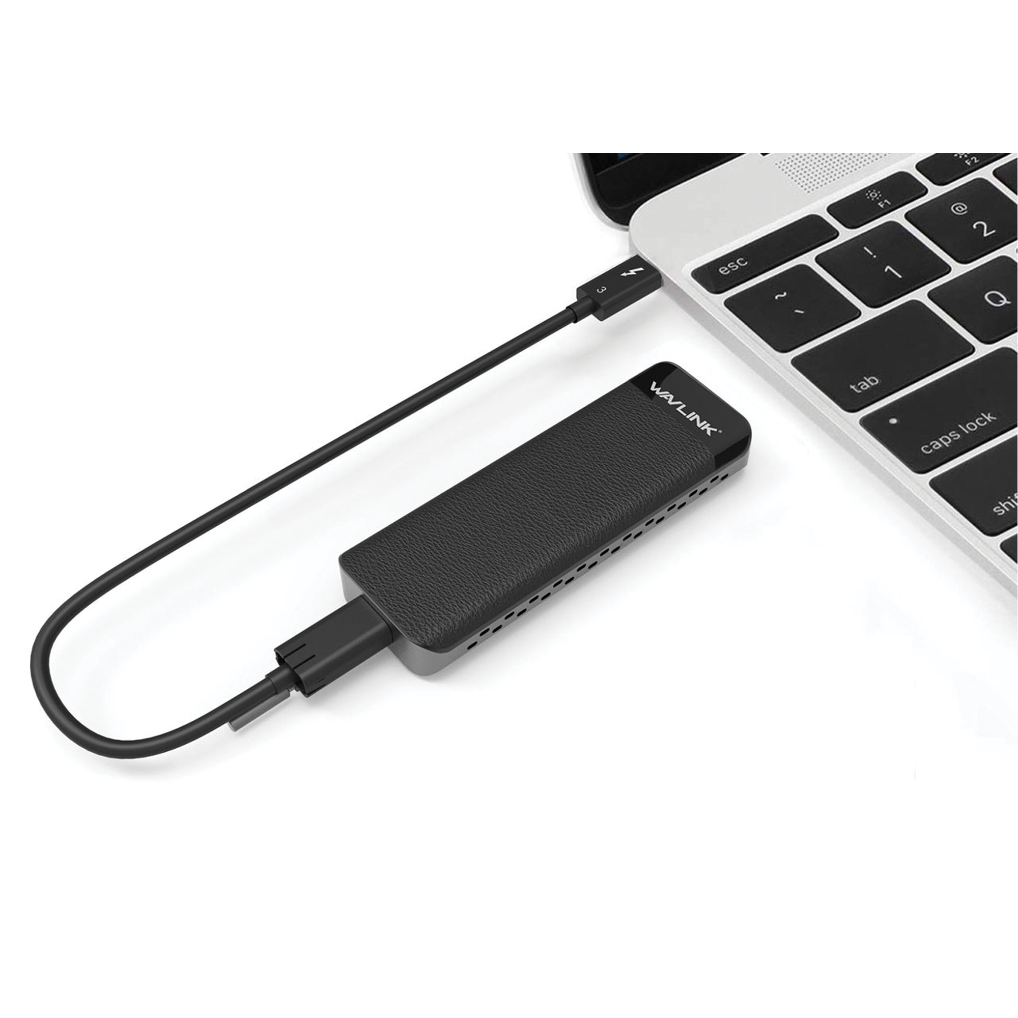 WavLink - Thunderbolt 3 便攜 M.2 NVME SSD 支援雙面 SSD 外置固態硬碟盒