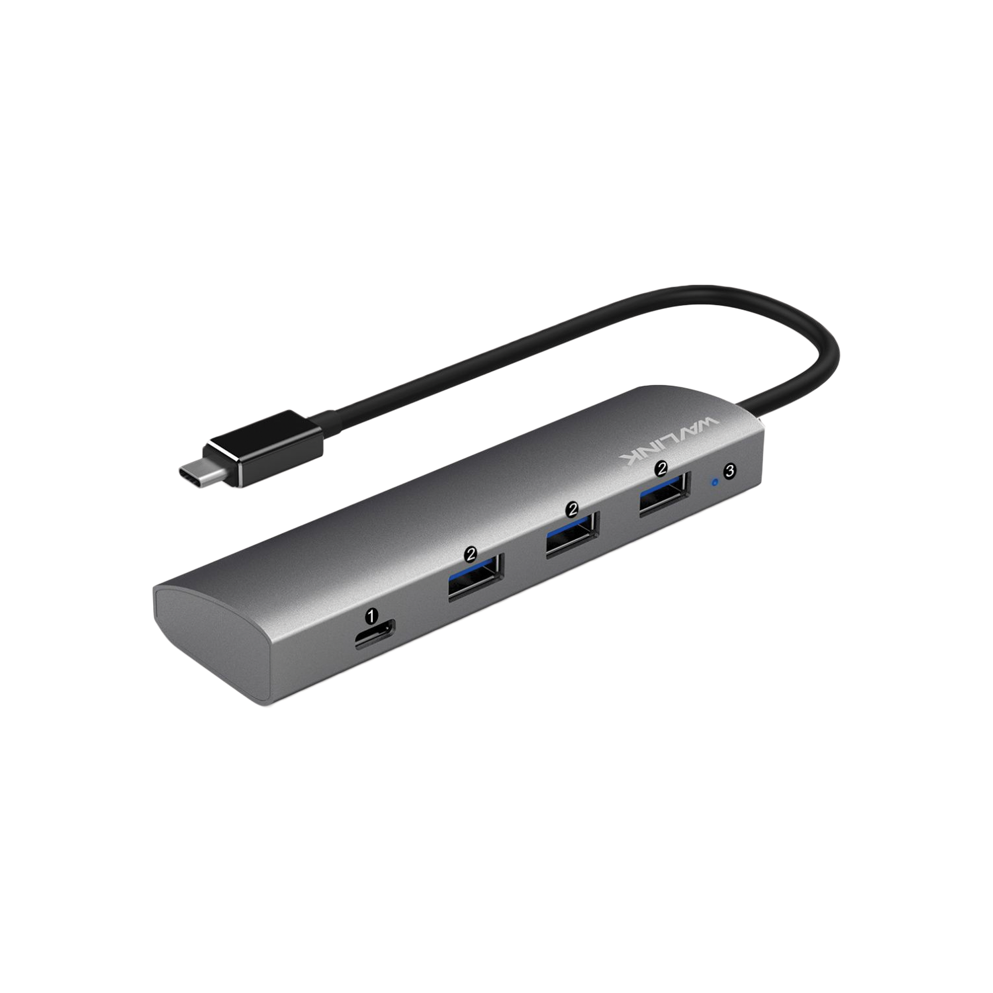 WavLink - USB-C 3.1 四端連接器 UH3047C1 (1 x USB-C + 3 x USB 3.0) w/ 5V 4V 電源