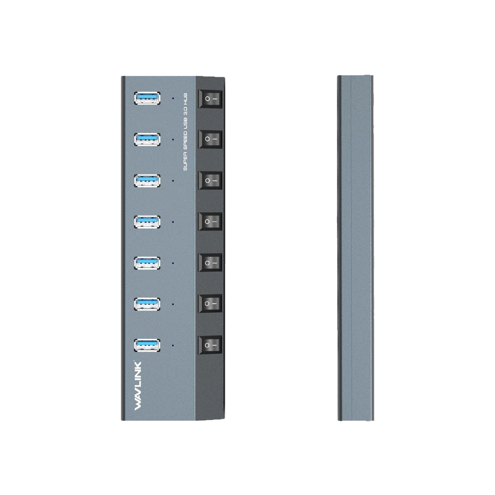 WavLink - USB 3.0 七端極速開關鋁合金連接/充電器USB Hub