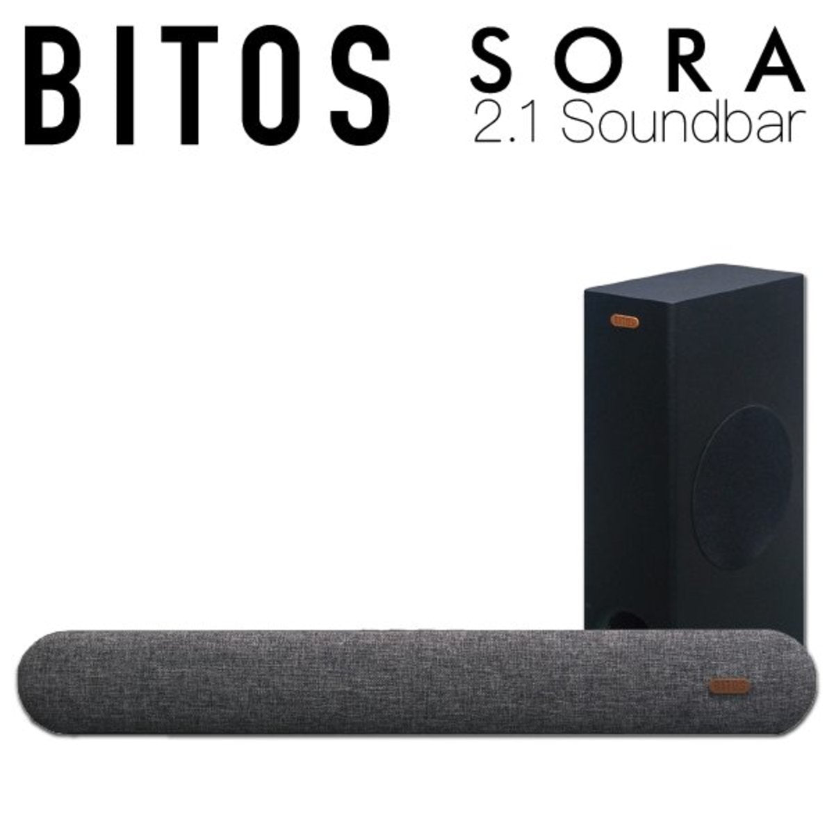 BITOS - SORA 2.1 Soundbar 揚聲器 配備超低音音箱 光纖 / 藍牙5.0 / 3.5mm AUX-in / Coaxial / HDMI ARC