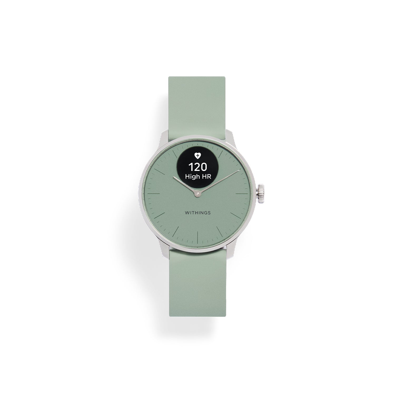 Withings - ScanWatch Light 淺綠色 全天候健康監測智慧腕錶30天使用, 睡眠, 週期檢測