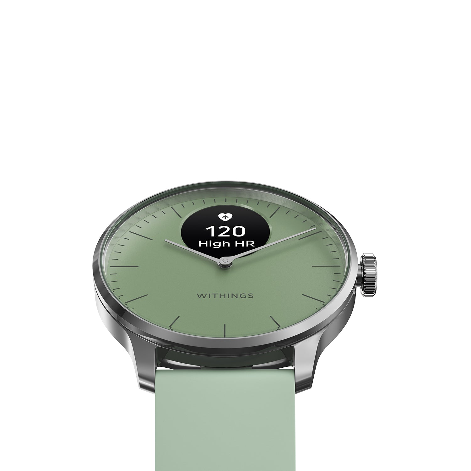 Withings - ScanWatch Light 淺綠色 全天候健康監測智慧腕錶30天使用, 睡眠, 週期檢測