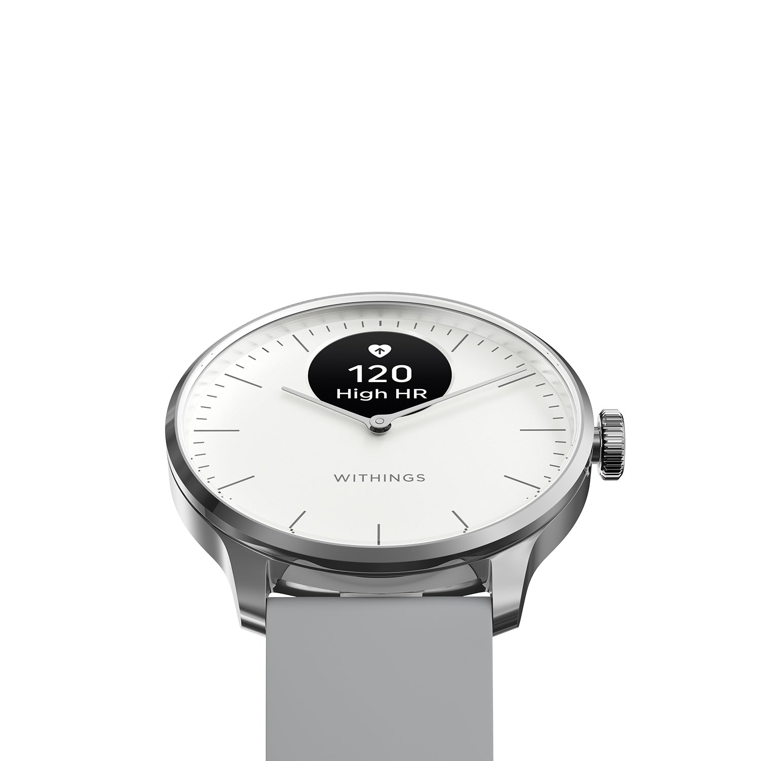 Withings - ScanWatch Light 白色 全天候健康監測智慧腕錶30天使用, 睡眠, 週期檢測