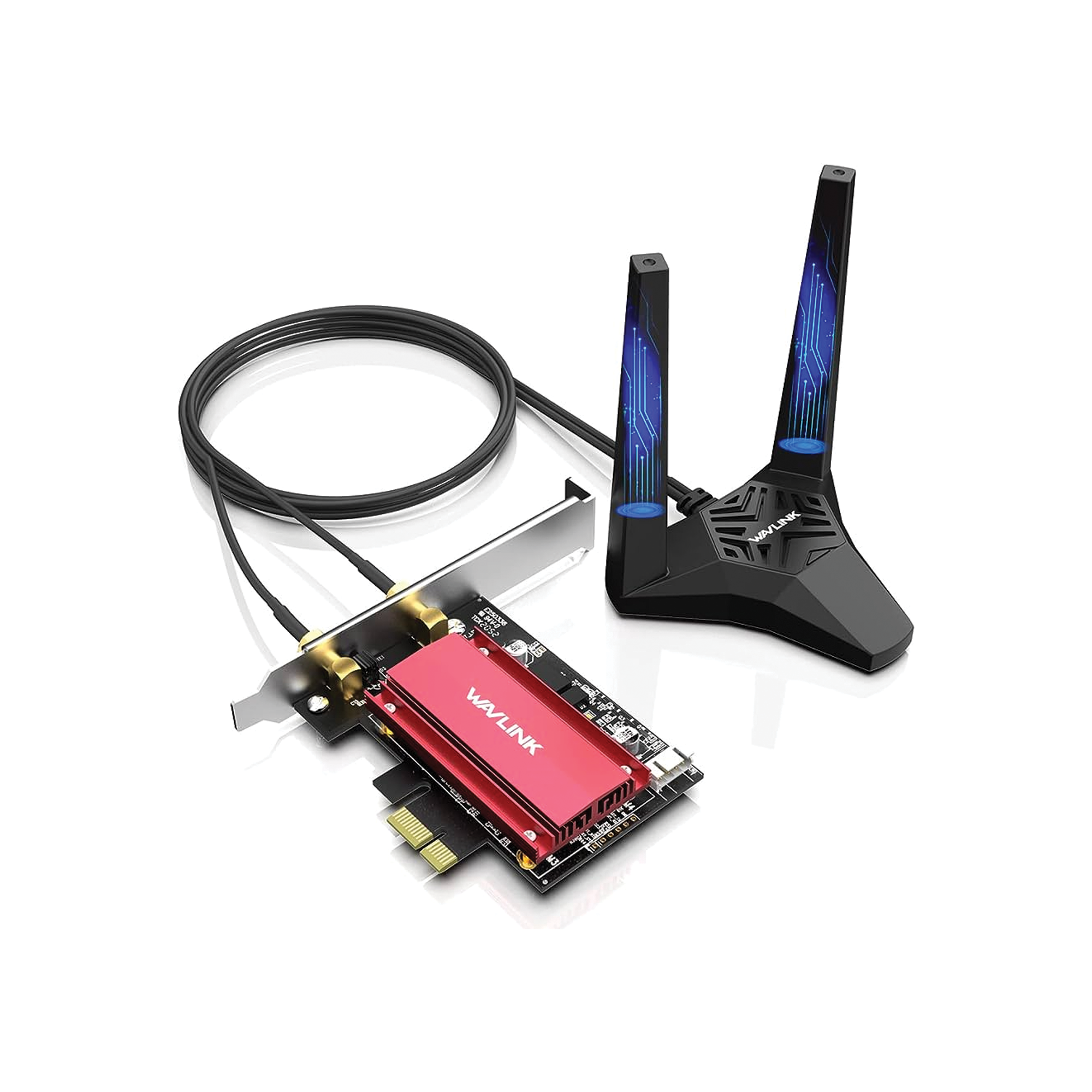 WavLink - AX3000 雙頻無線 WiFi 6E 藍牙5.0 PCIe 網絡卡 連外置天線 WN675X2