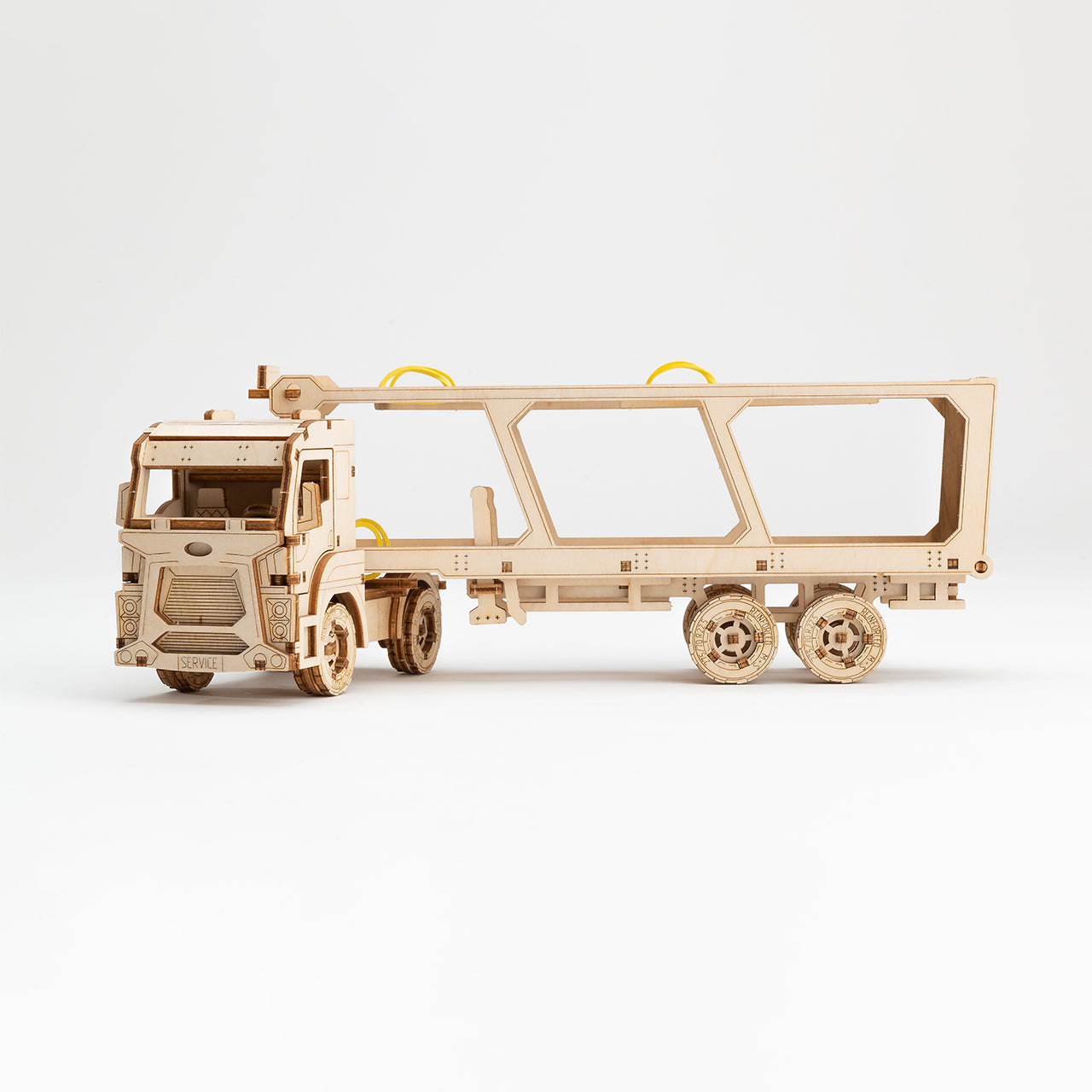 來自波蘭的禮物 WOODEN CITY Car Carrier Truck / 3D機械模型