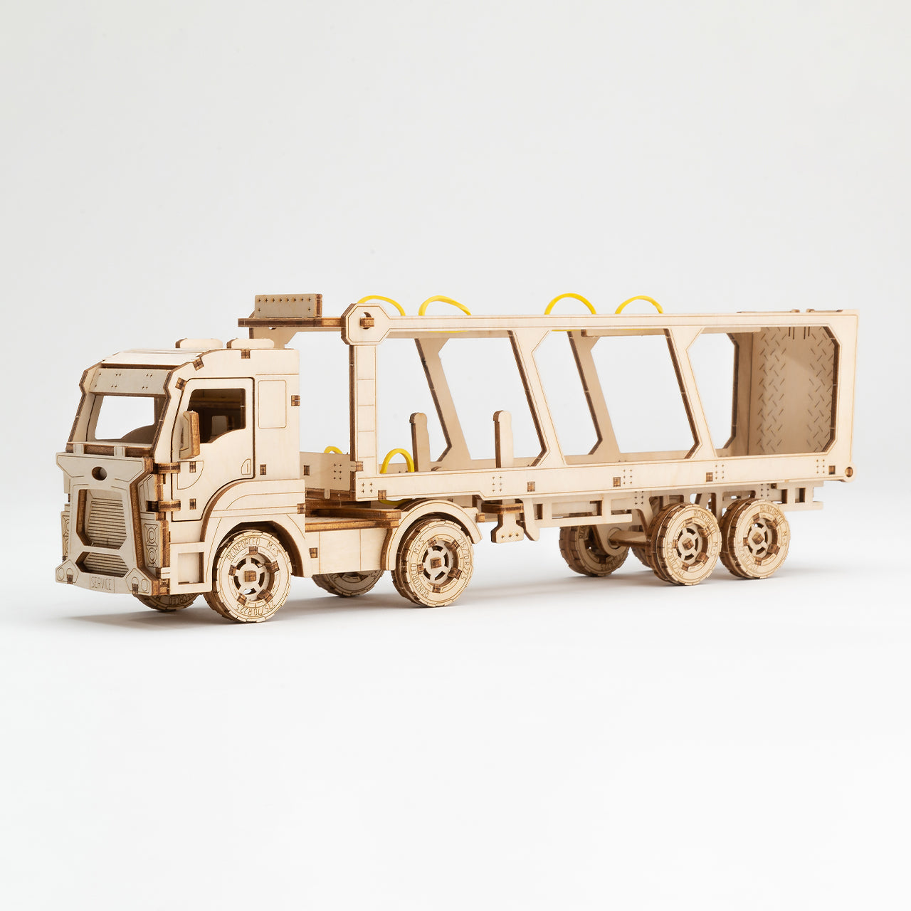 來自波蘭的禮物 WOODEN CITY Car Carrier Truck / 3D機械模型