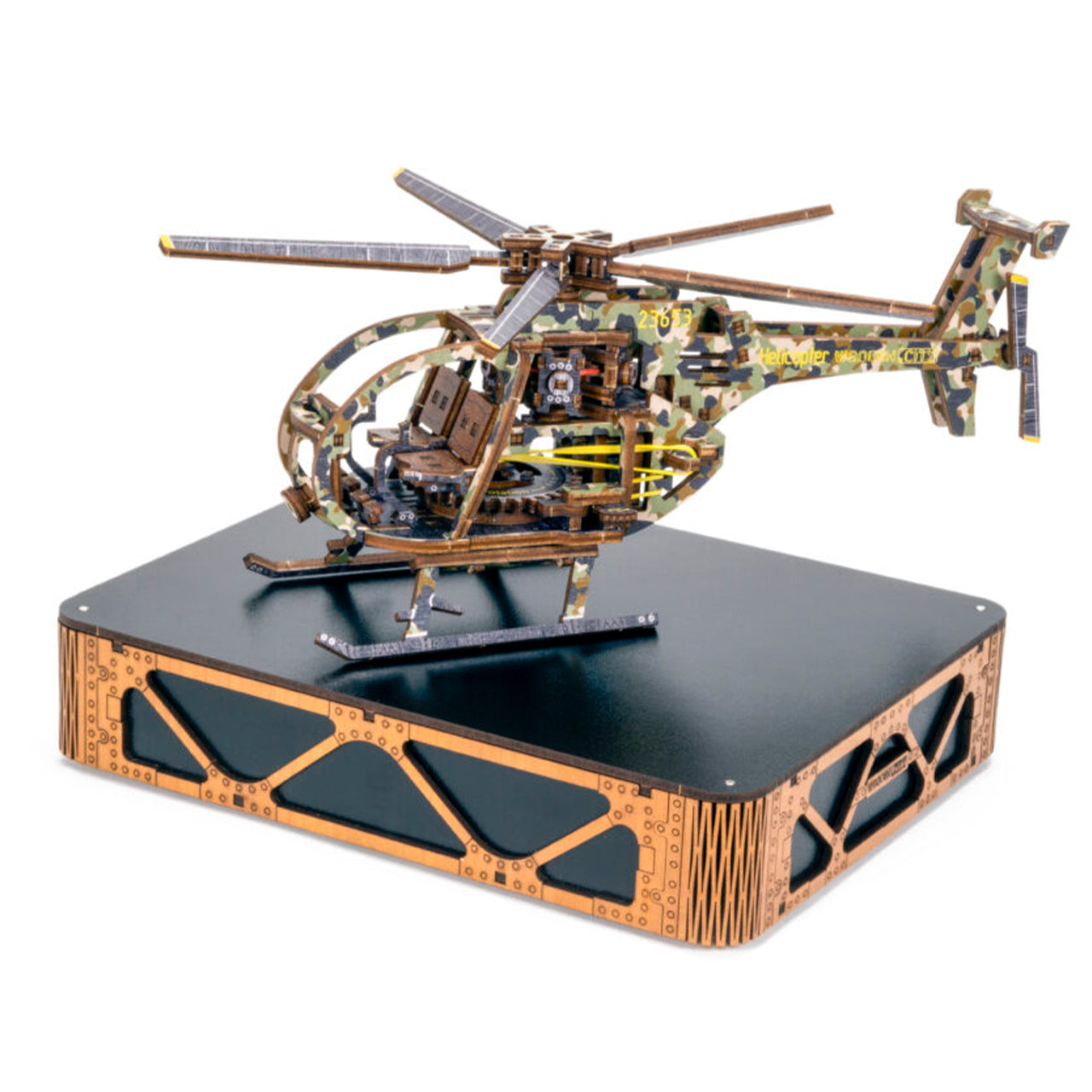 來自波蘭的禮物 WOODEN CITY 限量版 Helicopter Limited 彩色木製直升機