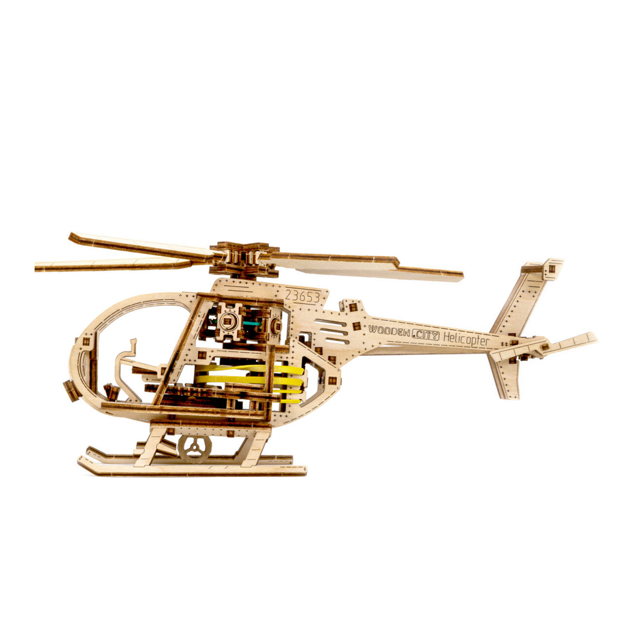 來自波蘭的禮物 WOODEN CITY Helicopter 直升機