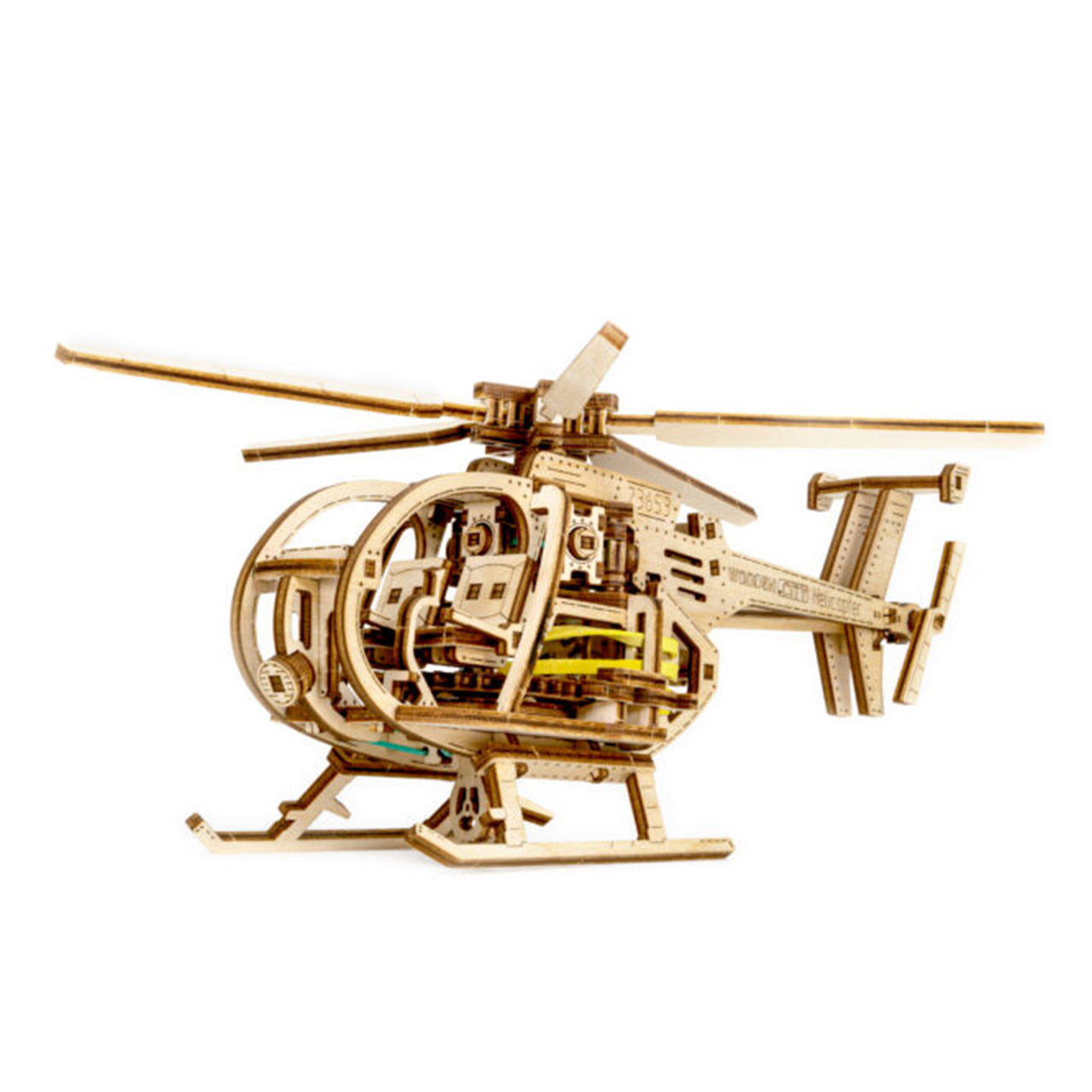 來自波蘭的禮物 WOODEN CITY Helicopter 直升機